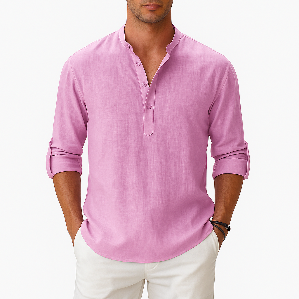 LUXEOUTFIT | Longline Linen Shirt