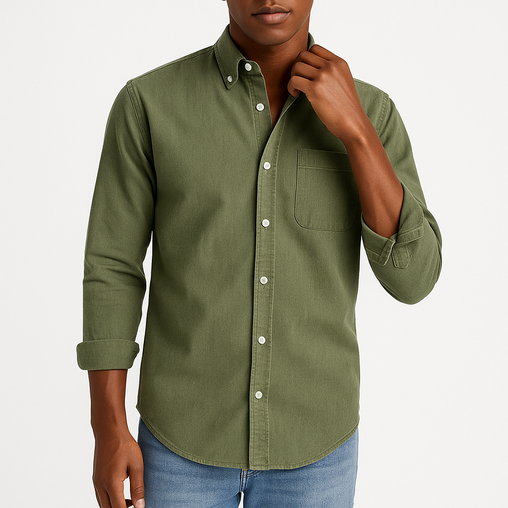 LUXEOUTFIT | Denim Button Shirt