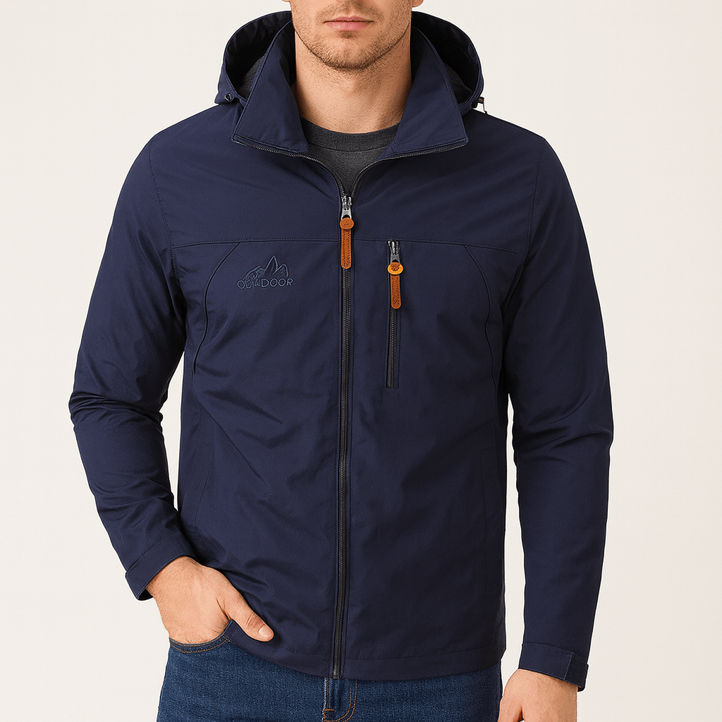 LUXEOUTFIT | Waterproof Hooded Rain Jacket