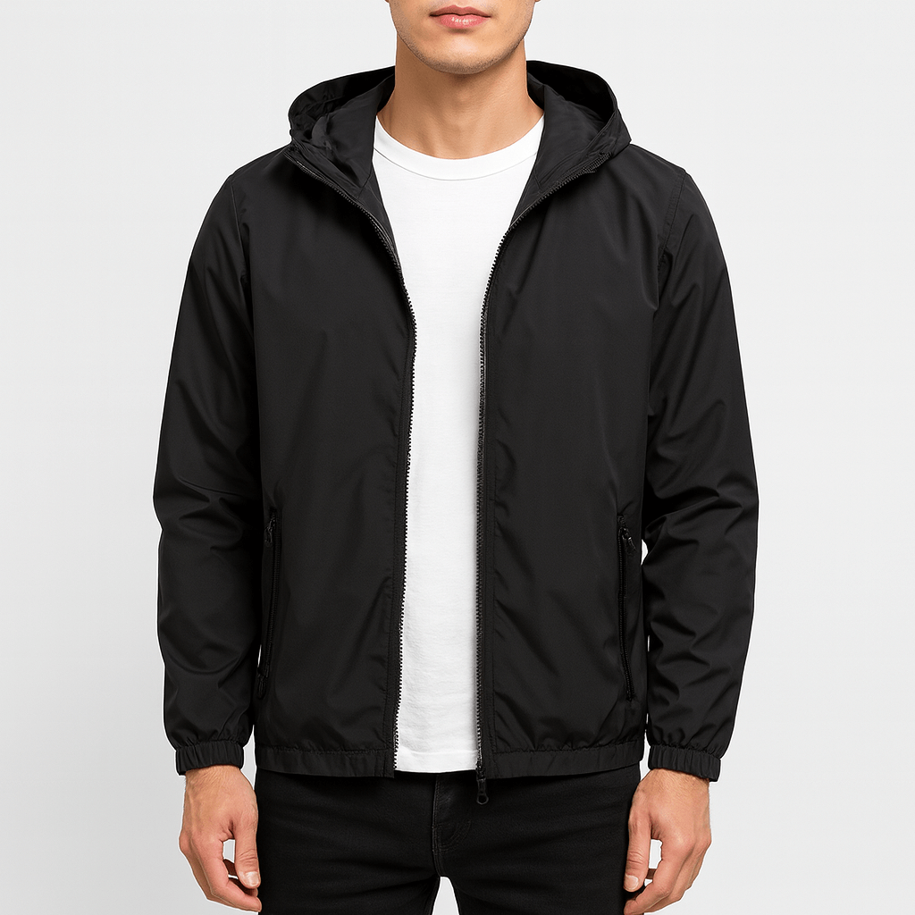 LUXEOUTFIT | Lightweight Waterproof Hooded Windbreaker
