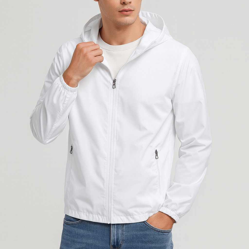 LUXEOUTFIT | Lightweight Waterproof Hooded Windbreaker