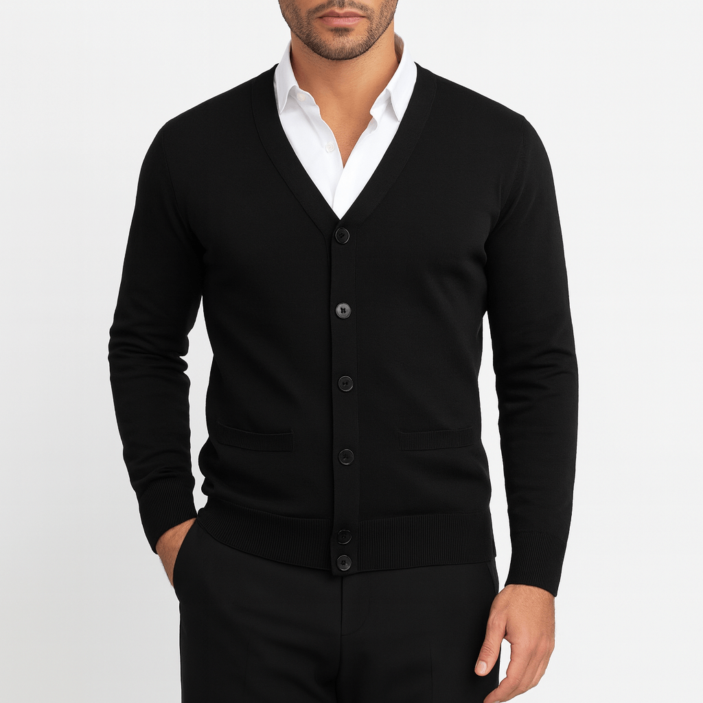 LUXEOUTFIT | Slim V-Neck Cardigan