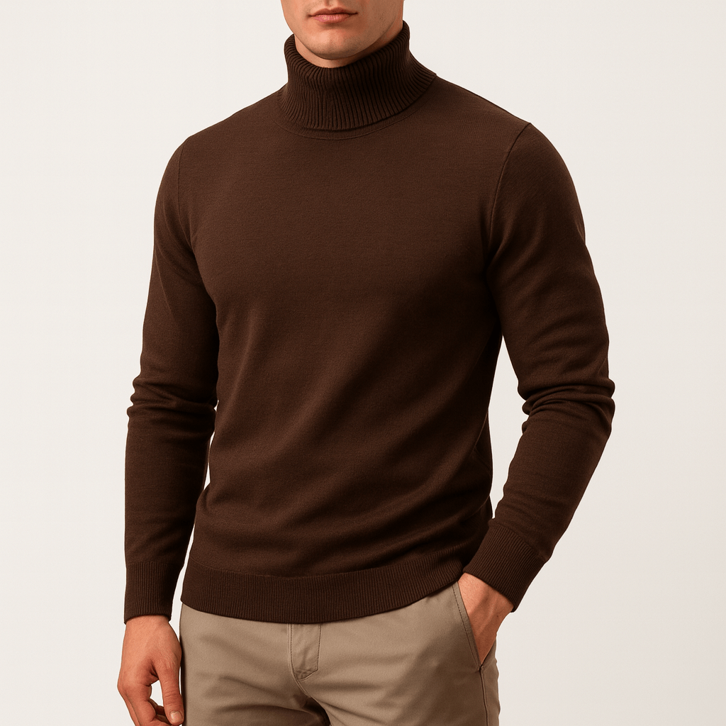 LUXEOUTFIT | Solid Turtleneck Sweater