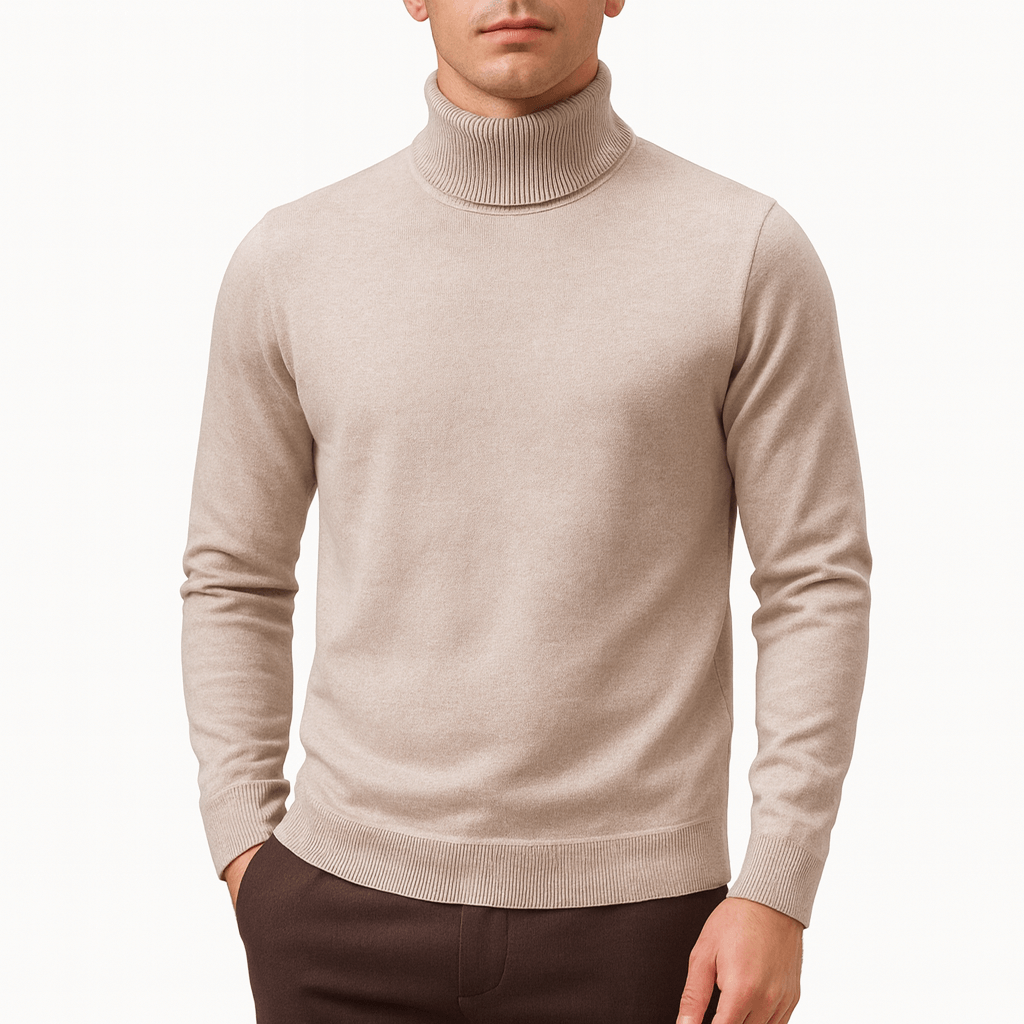LUXEOUTFIT | Solid Turtleneck Sweater