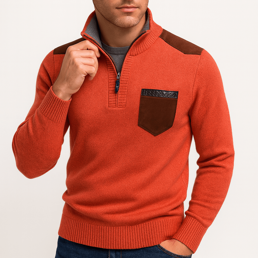 LUXEOUTFIT | Quarter-Zip Sweater