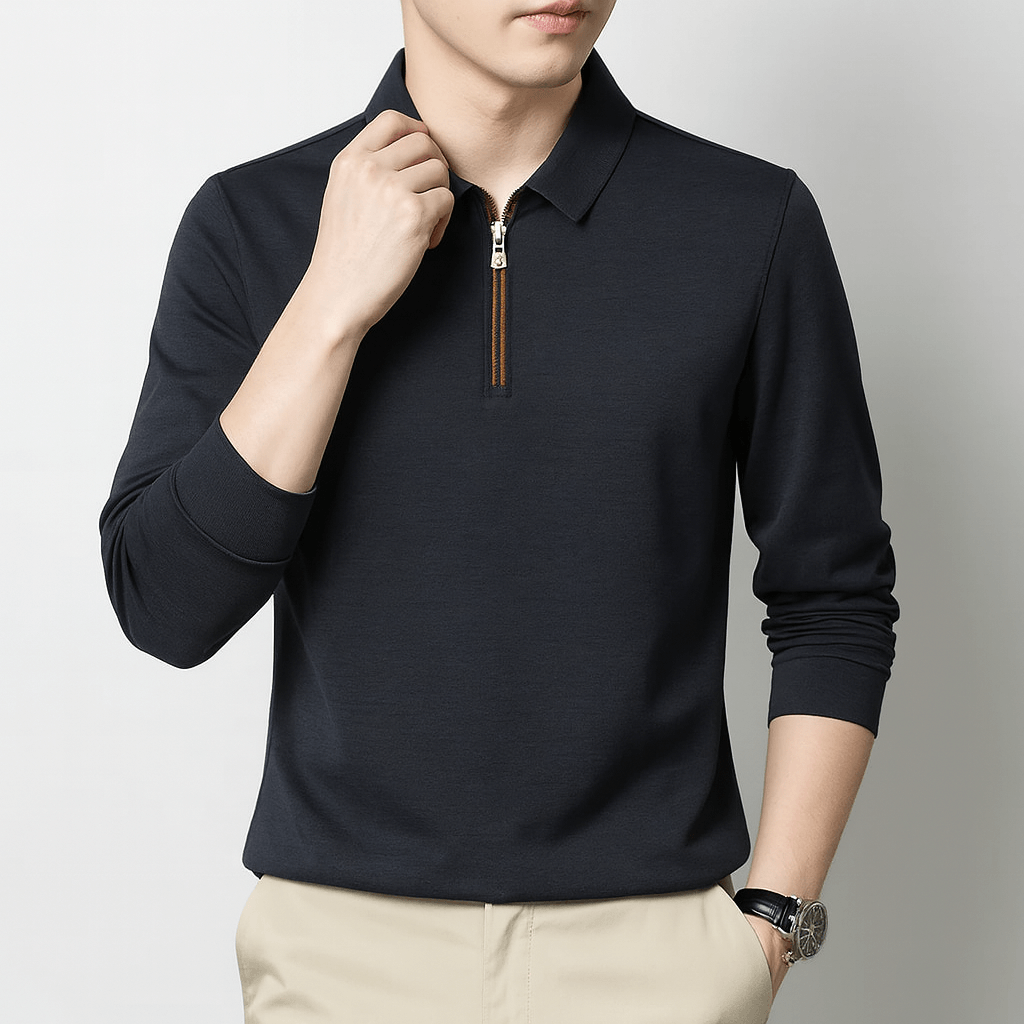 LUXEOUTFIT | Relaxed Half-Zip Sweater