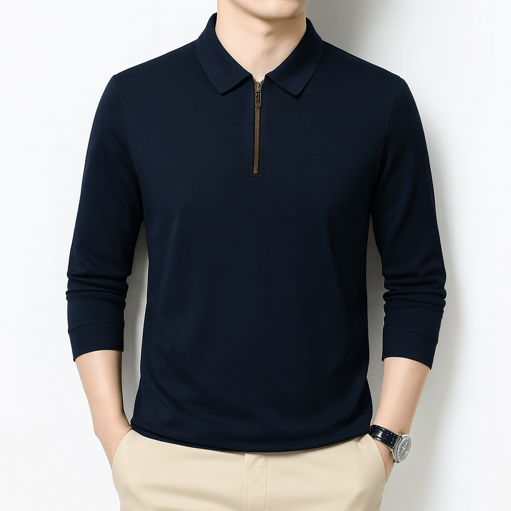 LUXEOUTFIT | Relaxed Half-Zip Sweater