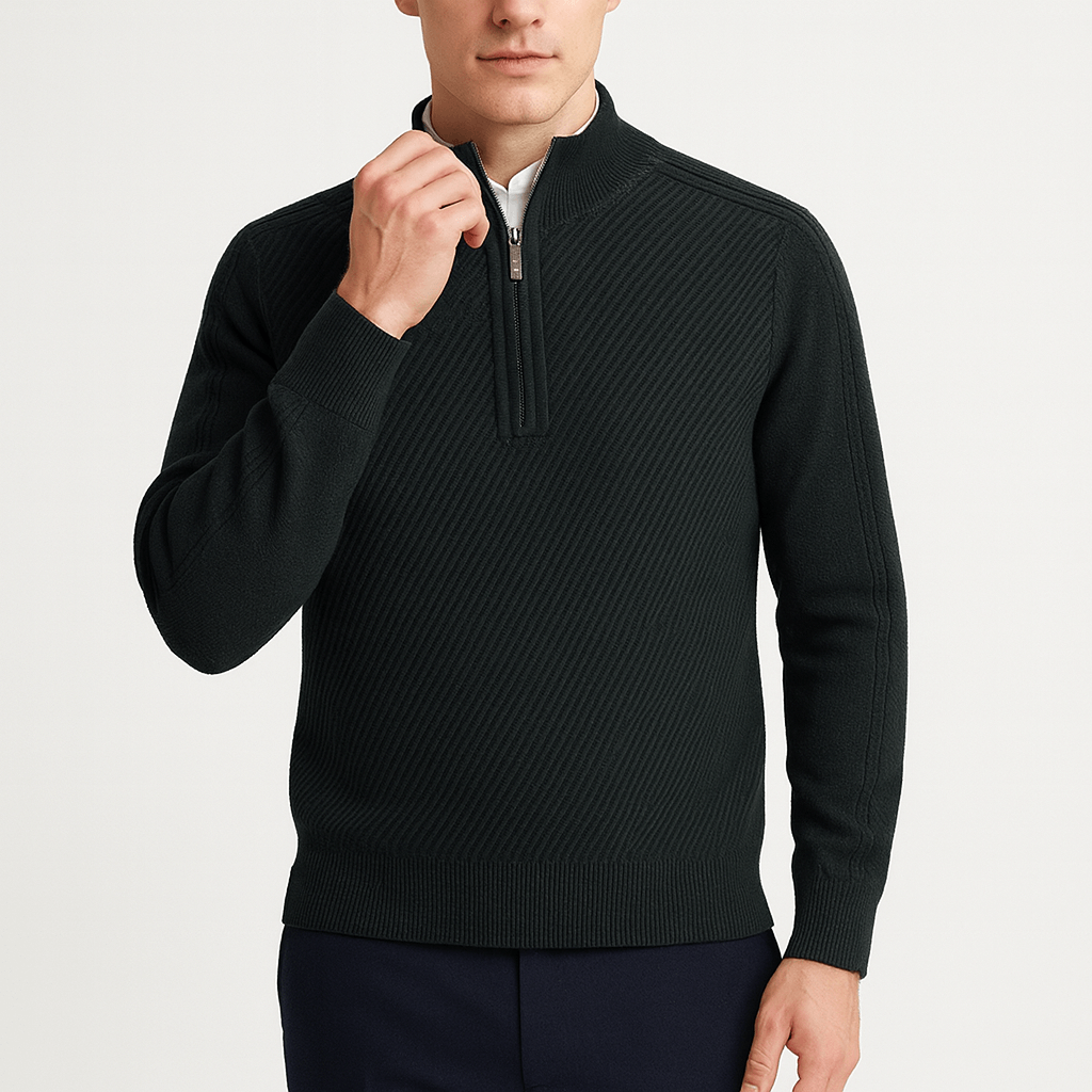 LUXEOUTFIT | Wilson Half-Zip Sweater