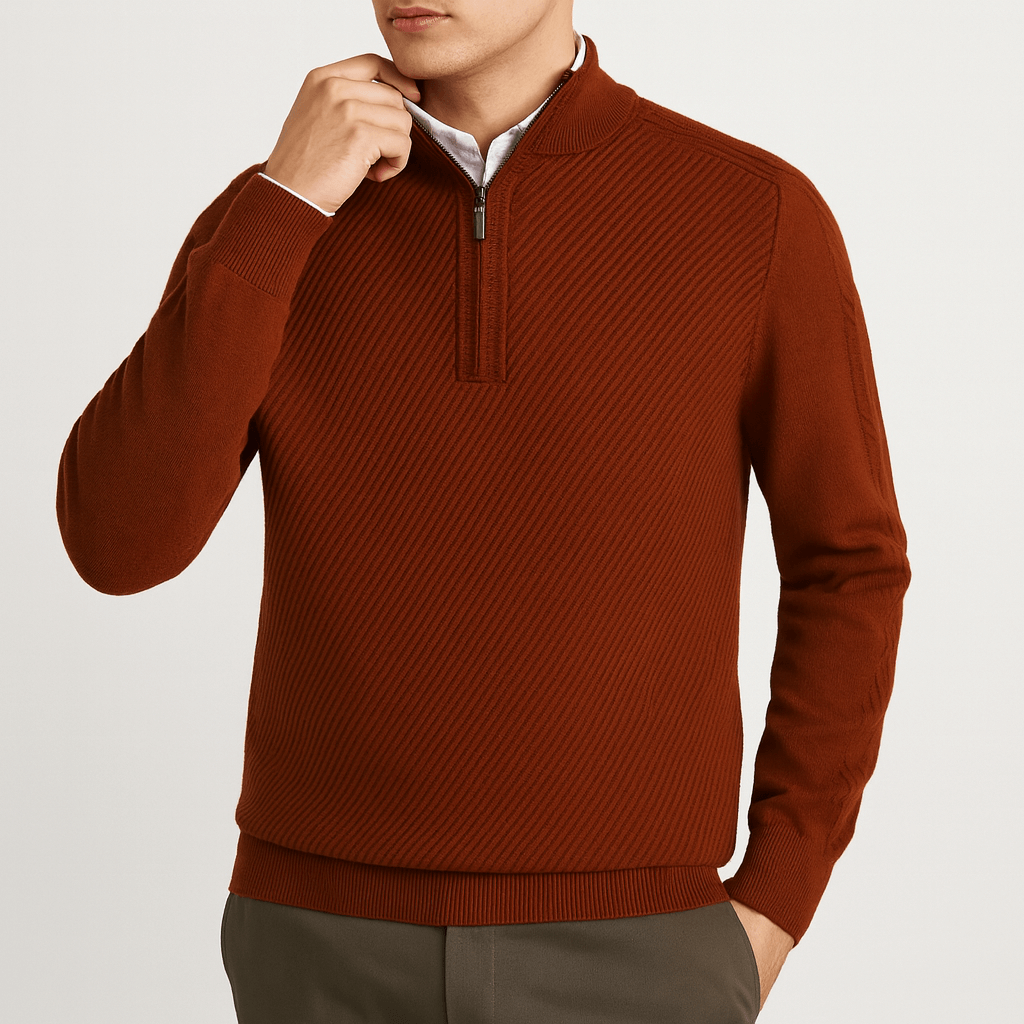 LUXEOUTFIT | Wilson Half-Zip Sweater