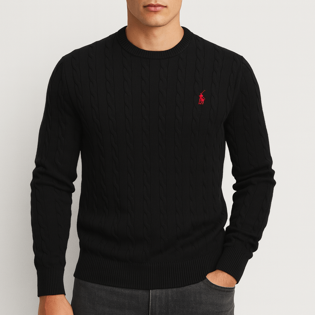 LUXEOUTFIT | Cable Knit Sweatshirt