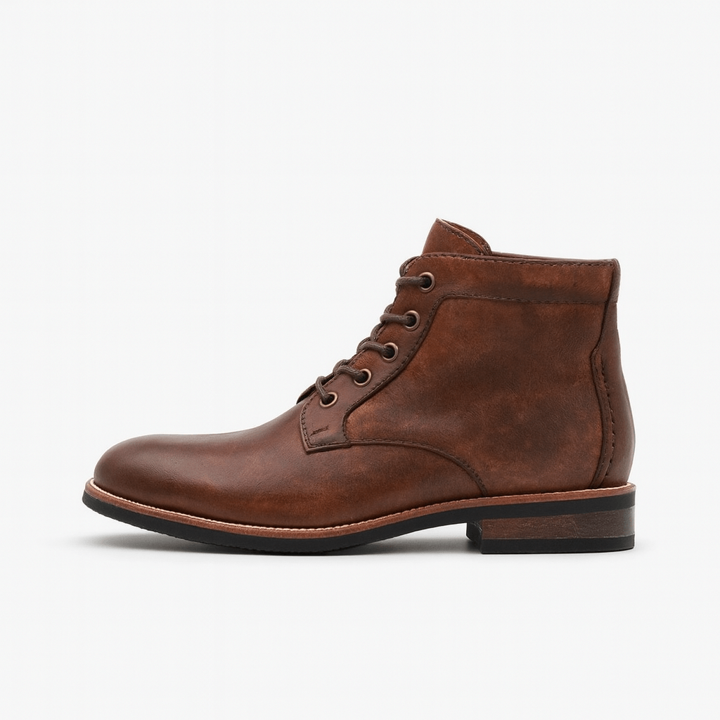 LUXEOUTFIT | Leather Lace Boots