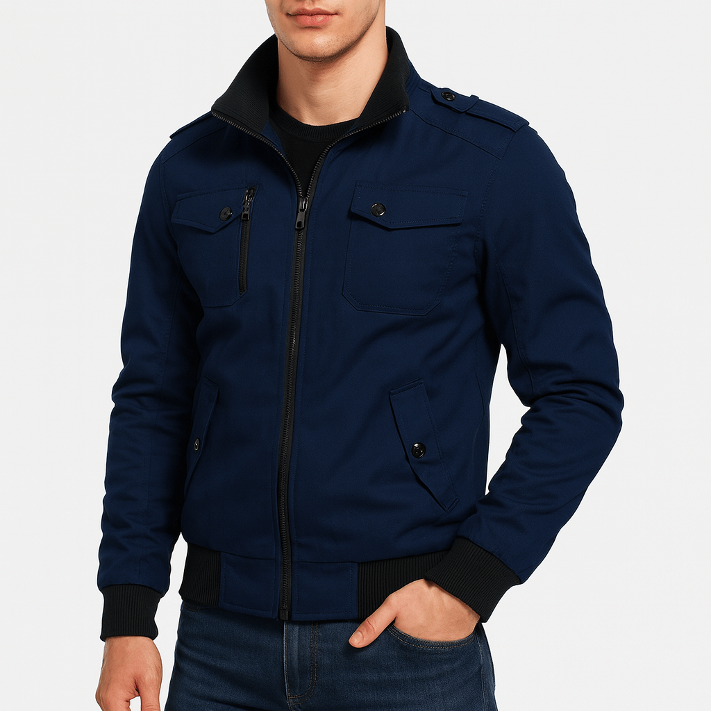 LUXEOUTFIT | Epaulette Bomber Jacket