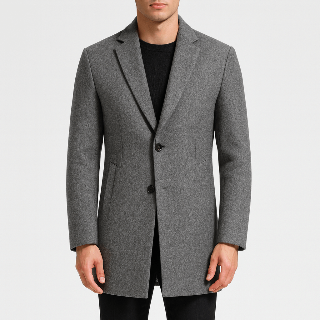 LUXEOUTFIT | Long Wool Blend Trench Coat