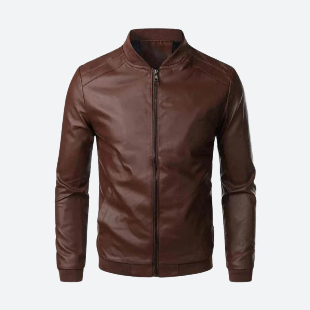 Giacca Elegante Moderna in Pelle Mode Baron