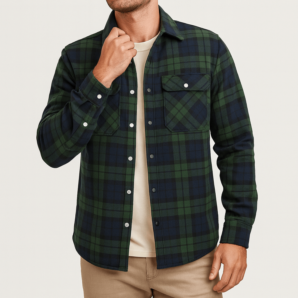 LUXEOUTFIT | Checked Bomber Jacket
