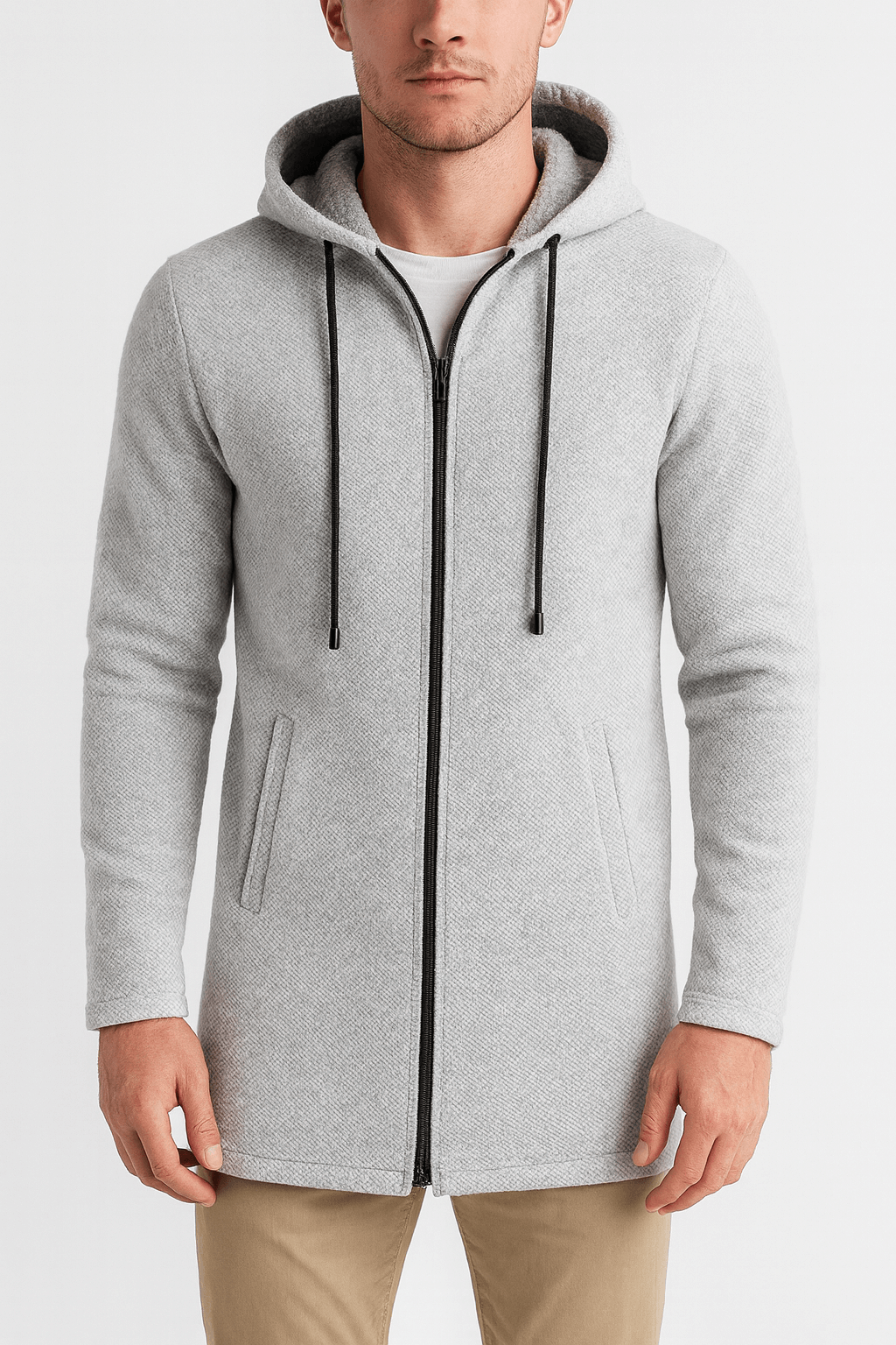 LUXEOUTFIT | Chenille Hood Cardigan