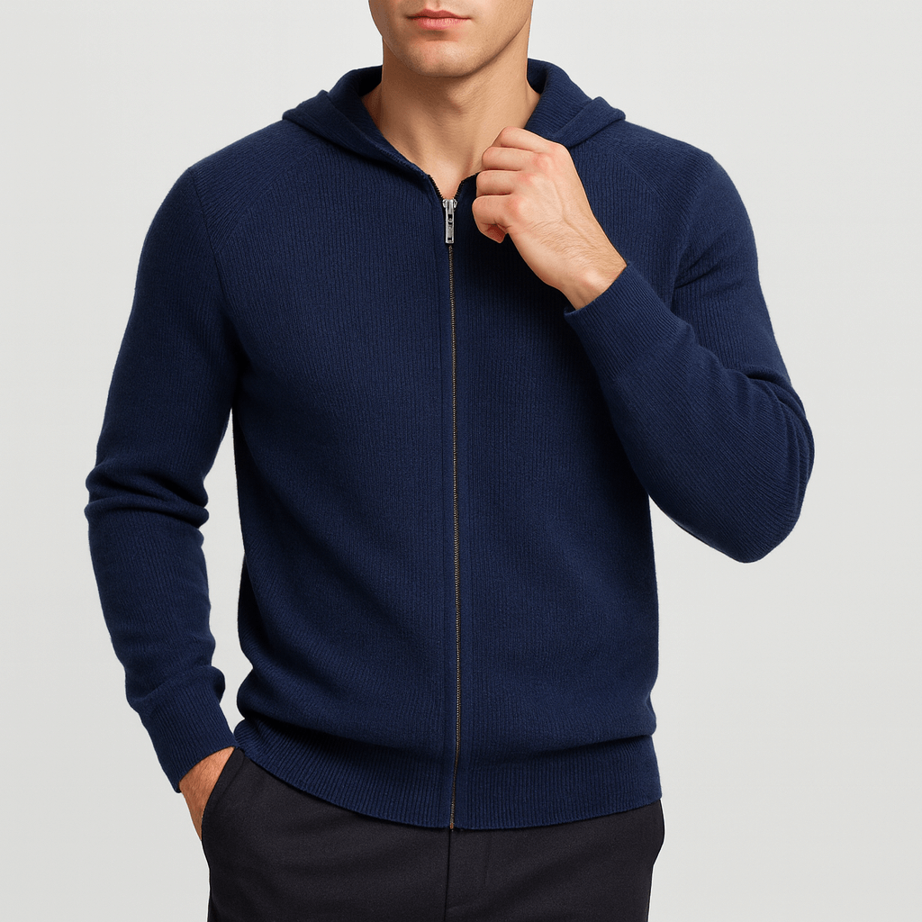 LUXEOUTFIT | Knit Zip Hoodie