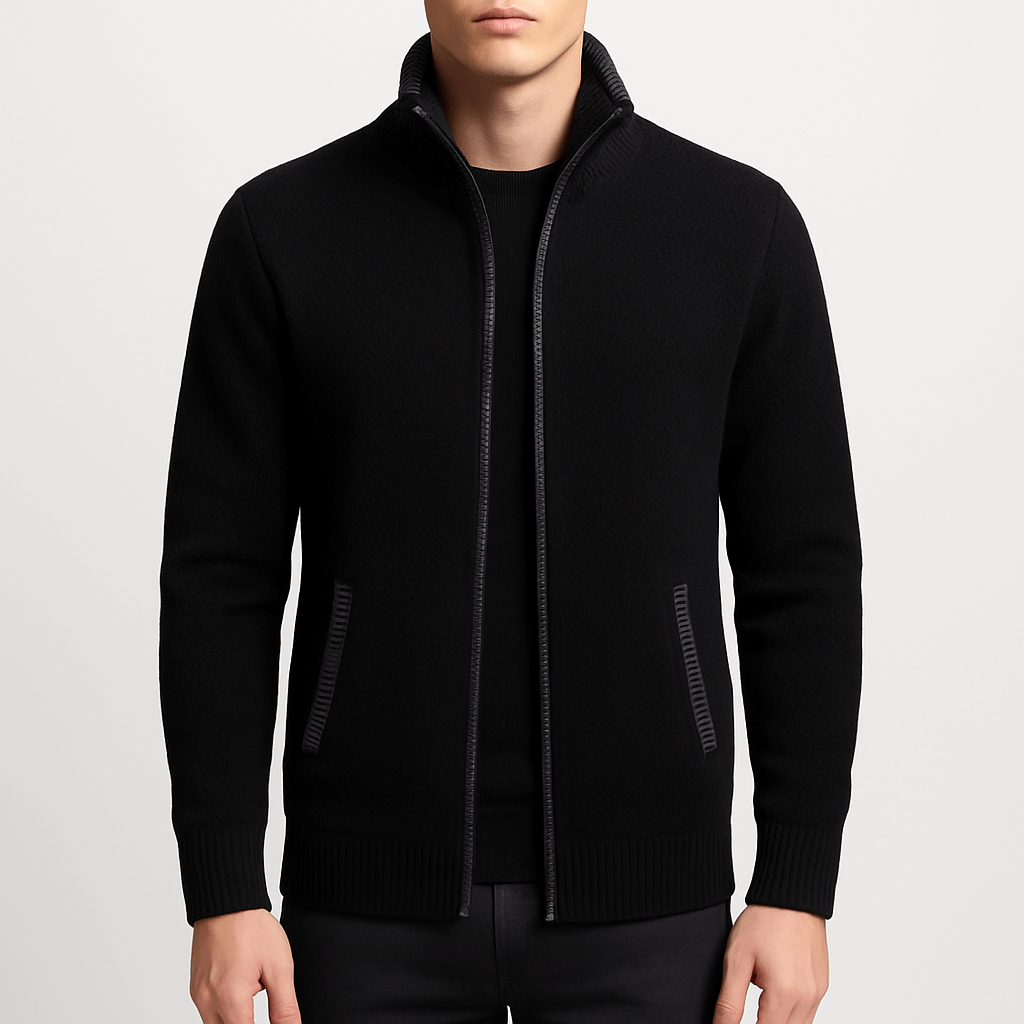 LUXEOUTFIT | Knitted Zip Cardigan