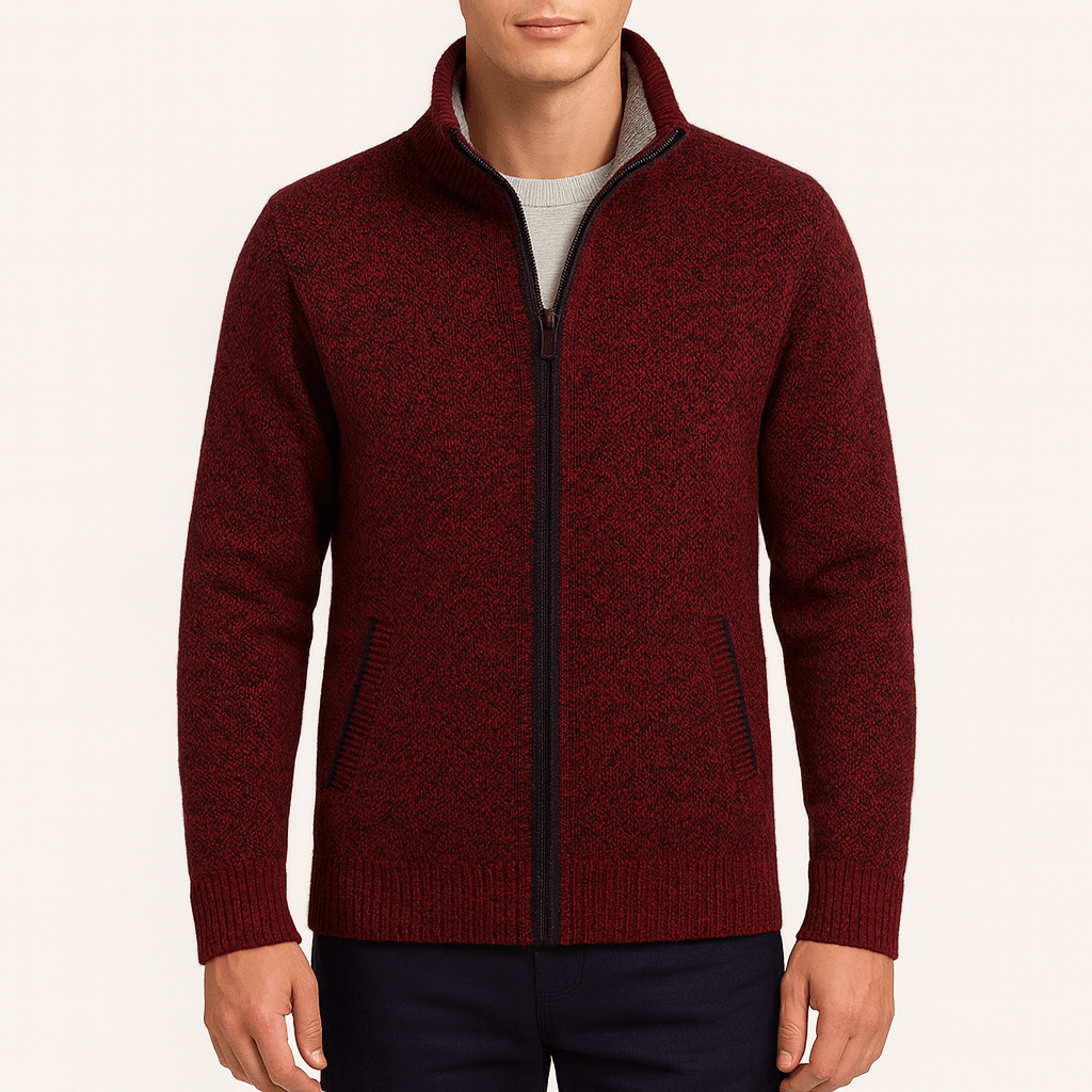 LUXEOUTFIT | Knitted Zip Cardigan