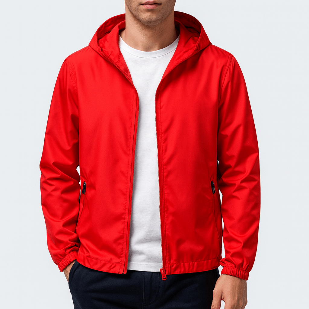 LUXEOUTFIT | Lightweight Waterproof Hooded Windbreaker