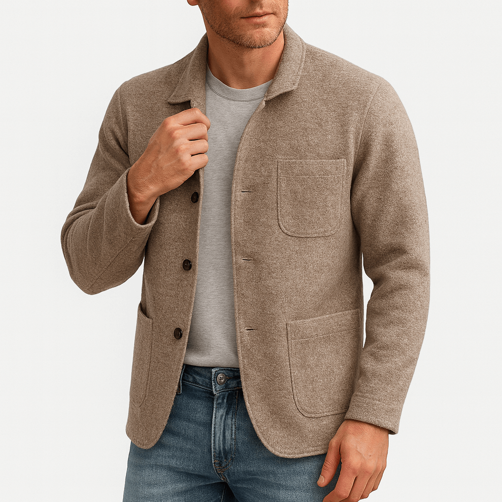 LUXEOUTFIT | Multi-Pocket Thermal Cardigan