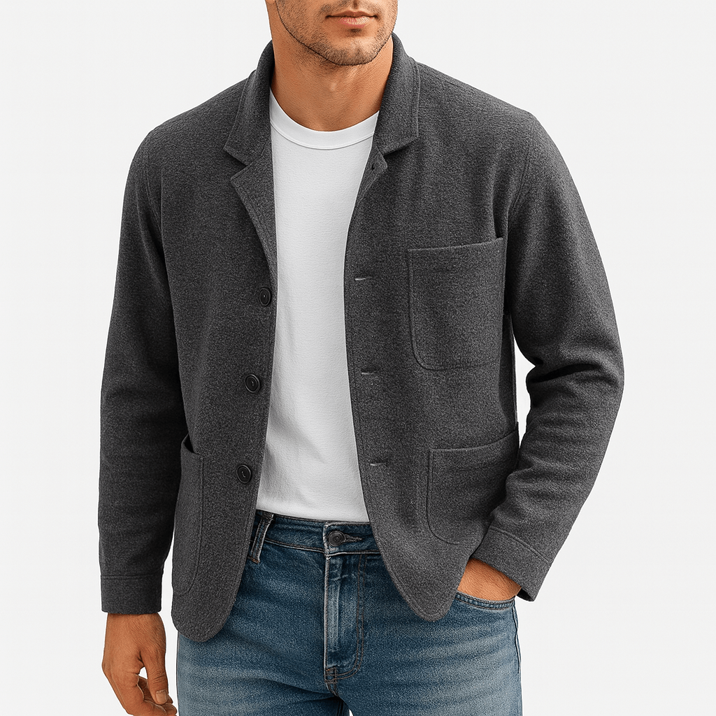 LUXEOUTFIT | Multi-Pocket Thermal Cardigan