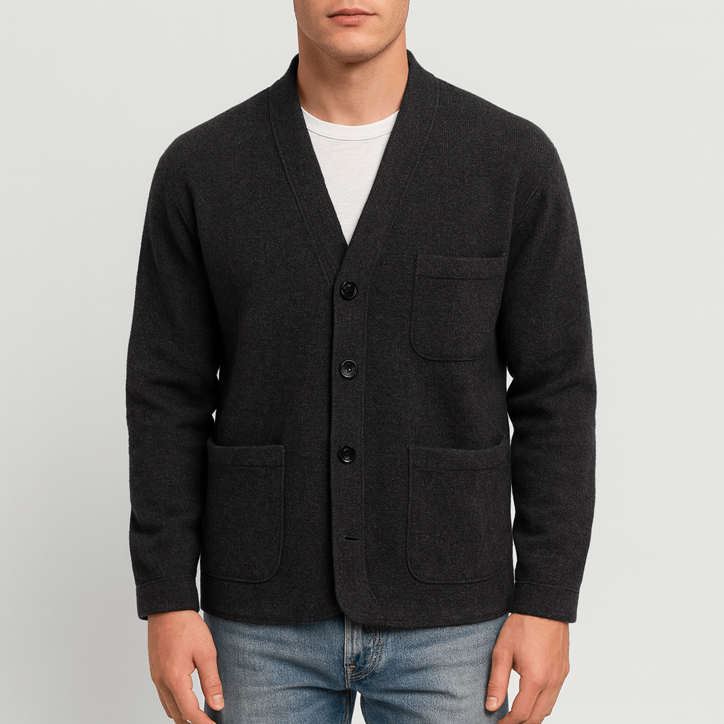 LUXEOUTFIT | Multi-Pocket Thermal Cardigan