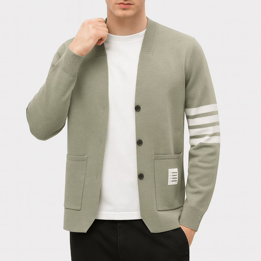 LUXEOUTFIT | Stripe Knit Cardigan