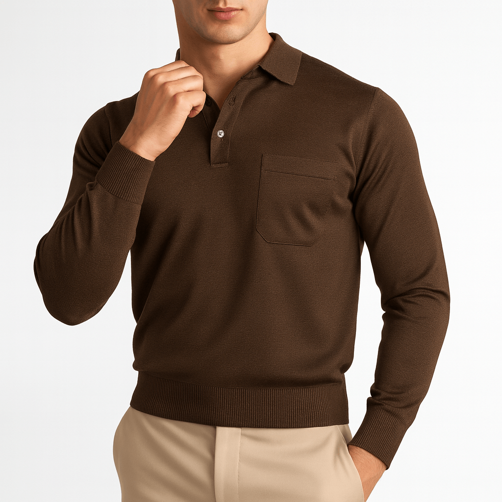 LUXEOUTFIT | Wool Polo Sweater