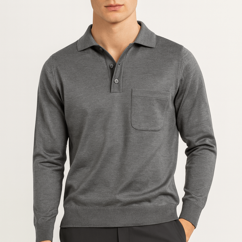 LUXEOUTFIT | Wool Polo Sweater