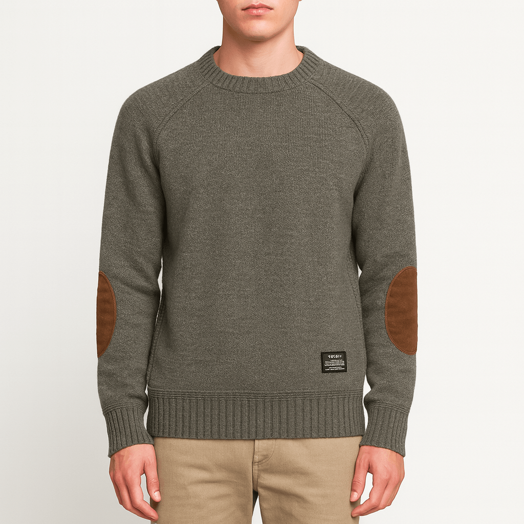 LUXEOUTFIT | Wool Sweater with Patches
