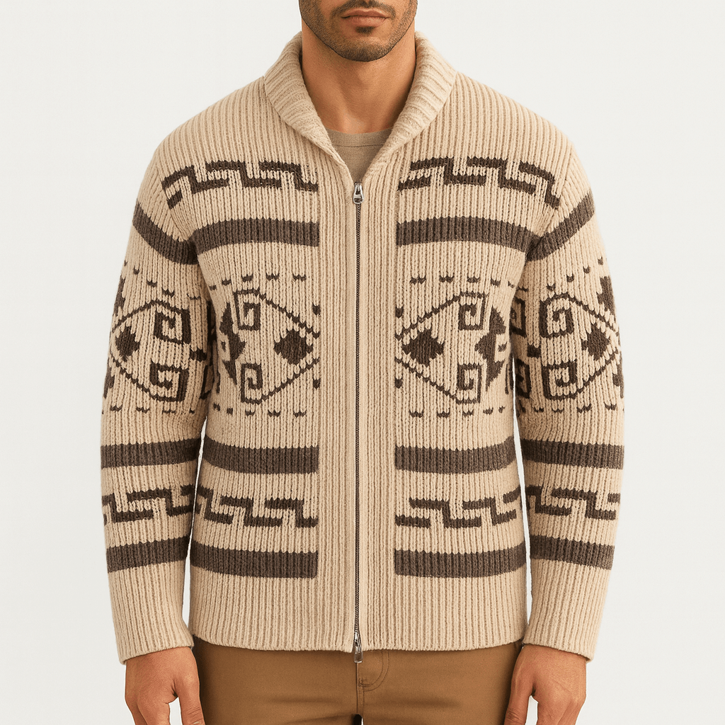 LUXEOUTFIT | Wool Zip Cardigan