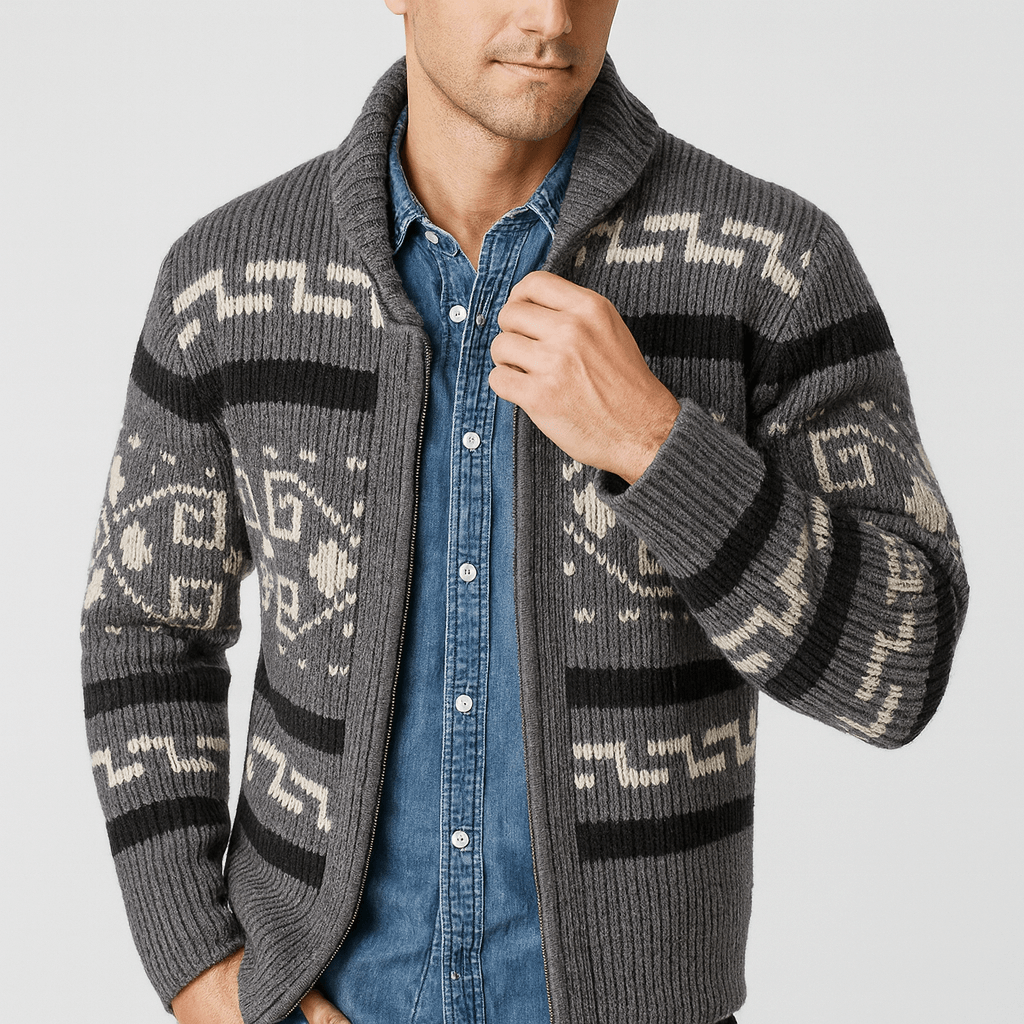 LUXEOUTFIT | Wool Zip Cardigan