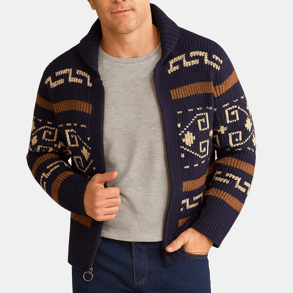 LUXEOUTFIT | Wool Zip Cardigan