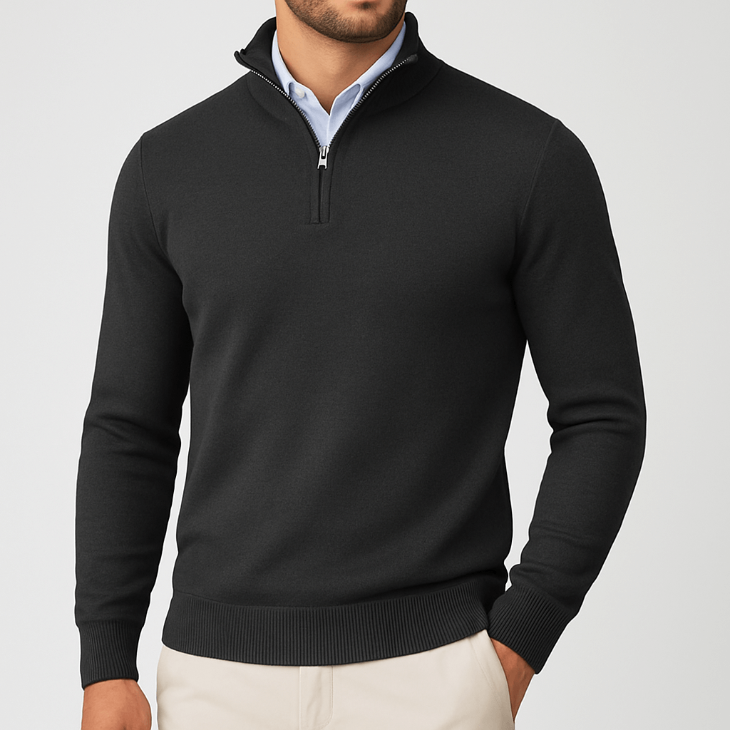 LUXEOUTFIT | Zip Collar Pullover
