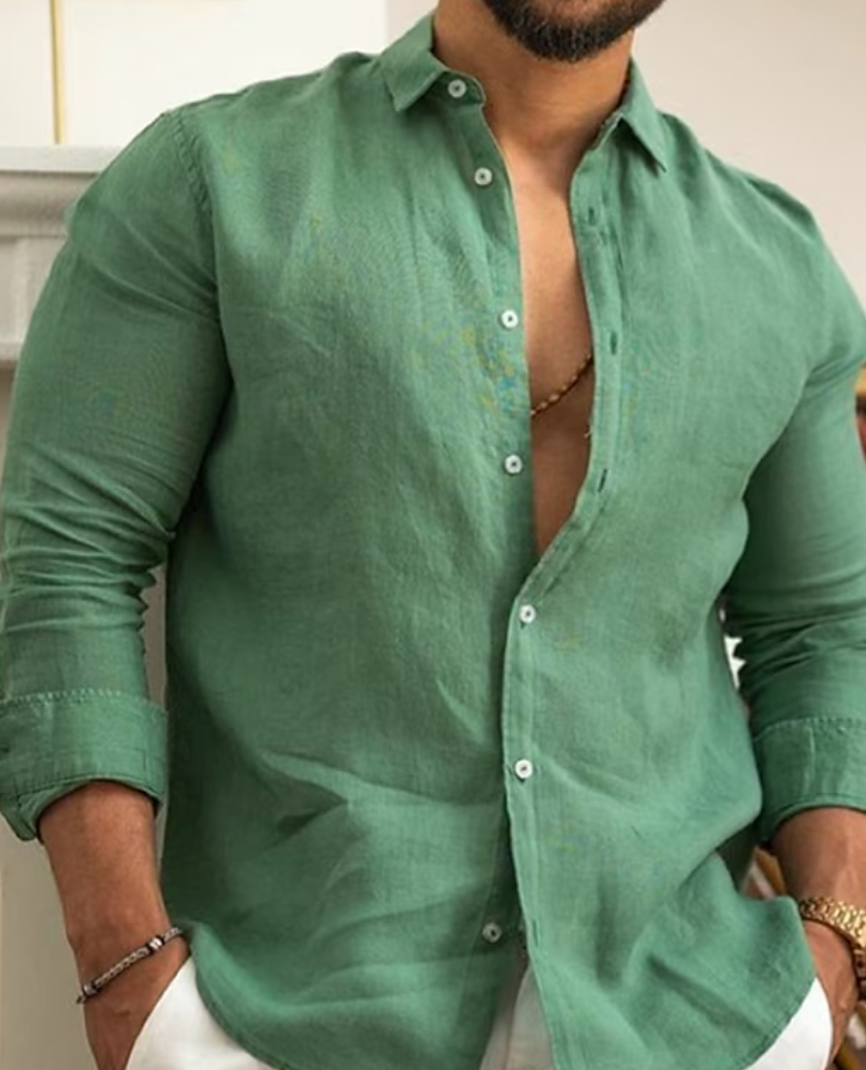 Men's Stylish Linen Shirt for Casual and Formal Wear Luxeoutfit