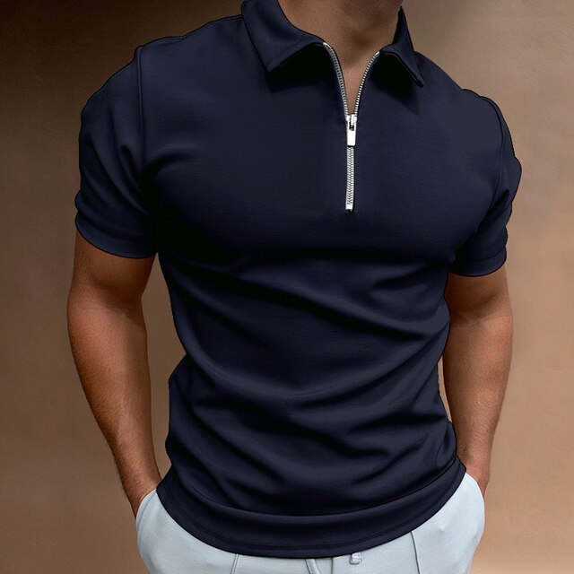 HUGO | Polo da uomo elegante con dettagli raffinati a cerniera