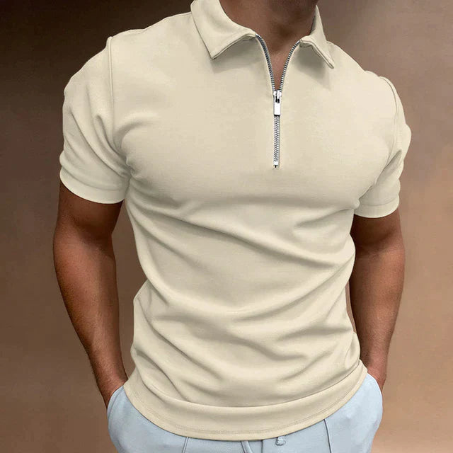 HUGO | Polo da uomo elegante con dettagli raffinati a cerniera