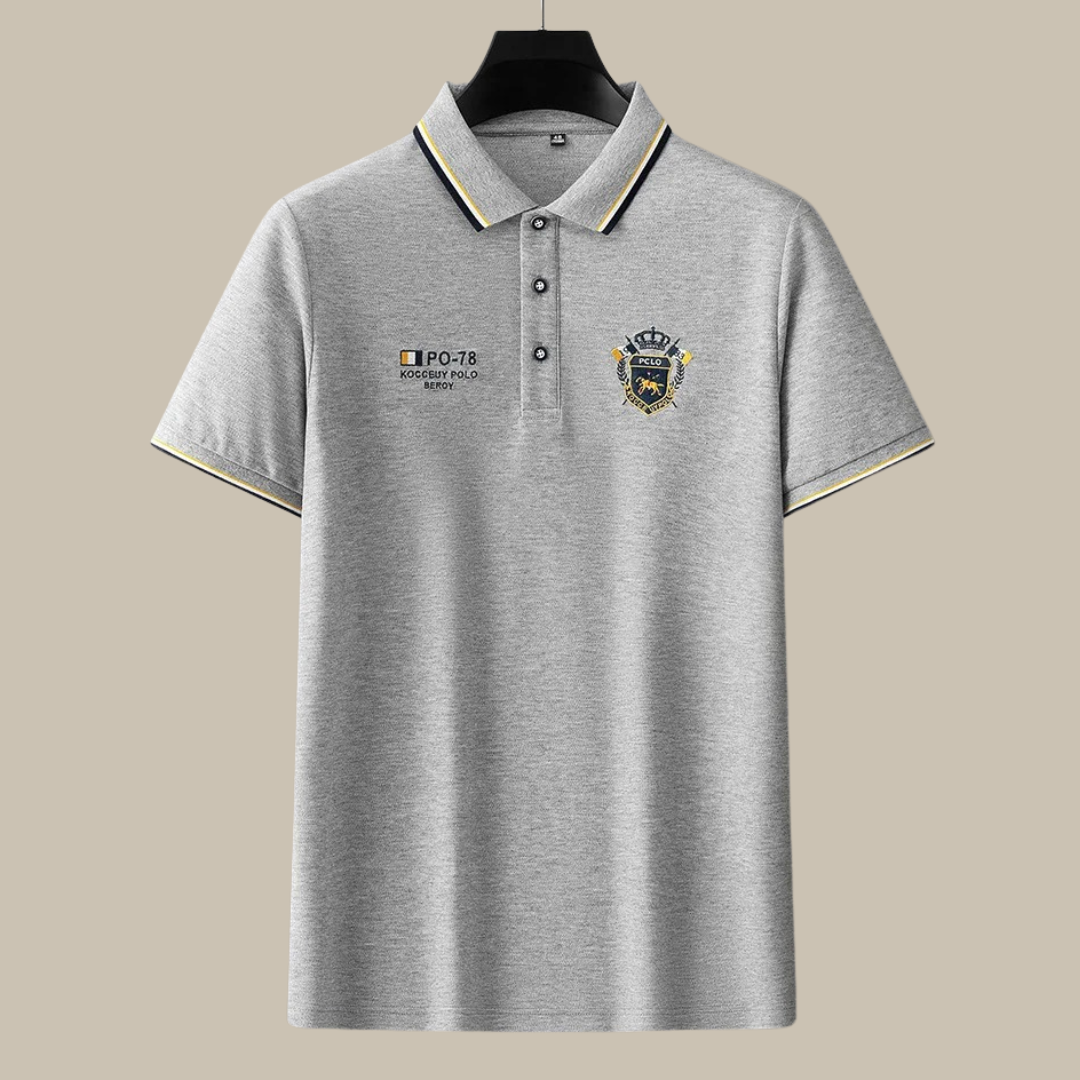 La Mer Polo Club - Elegant short-sleeved polo shirt for refined men