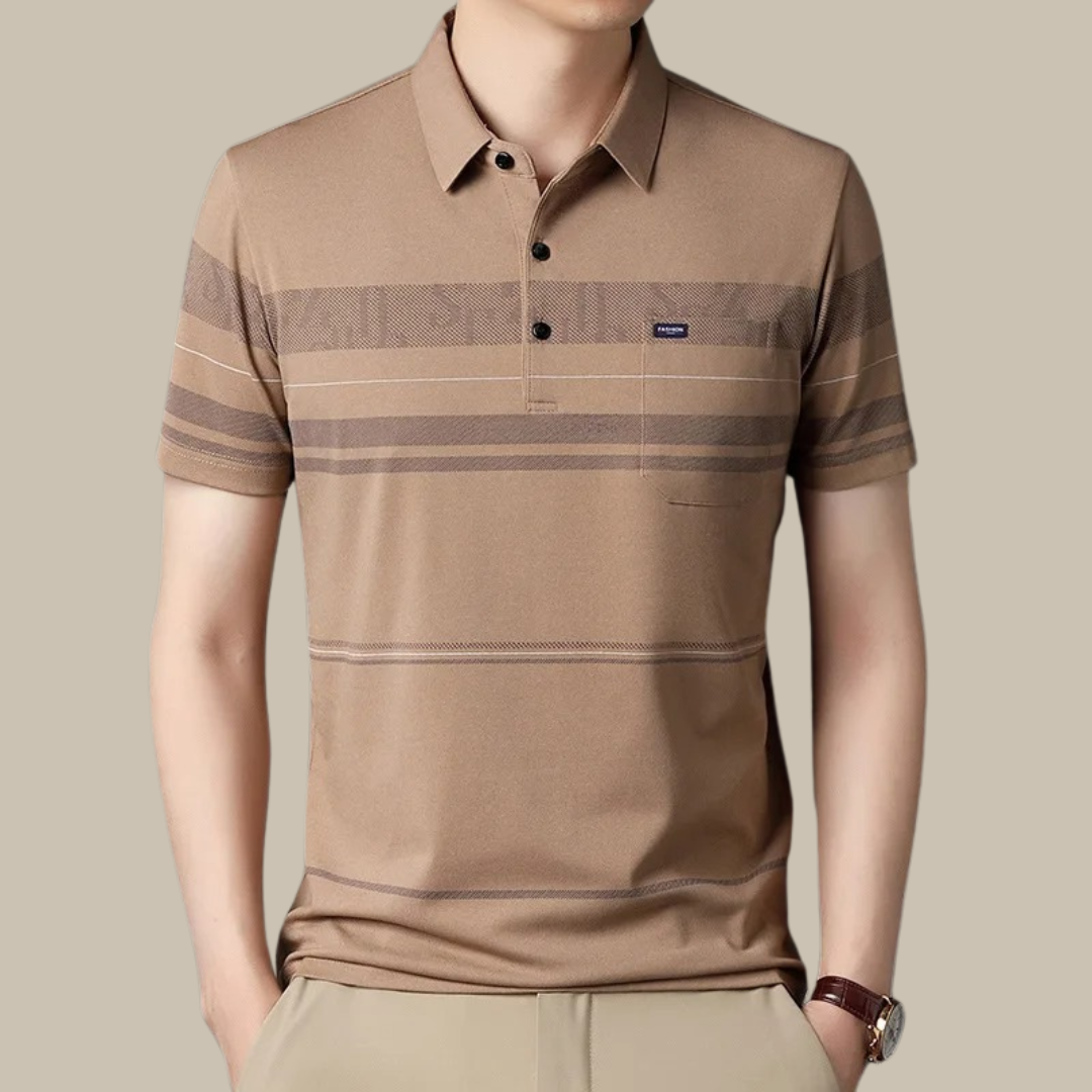 Ben - Casual plaid polo shirt for men with short sleeves