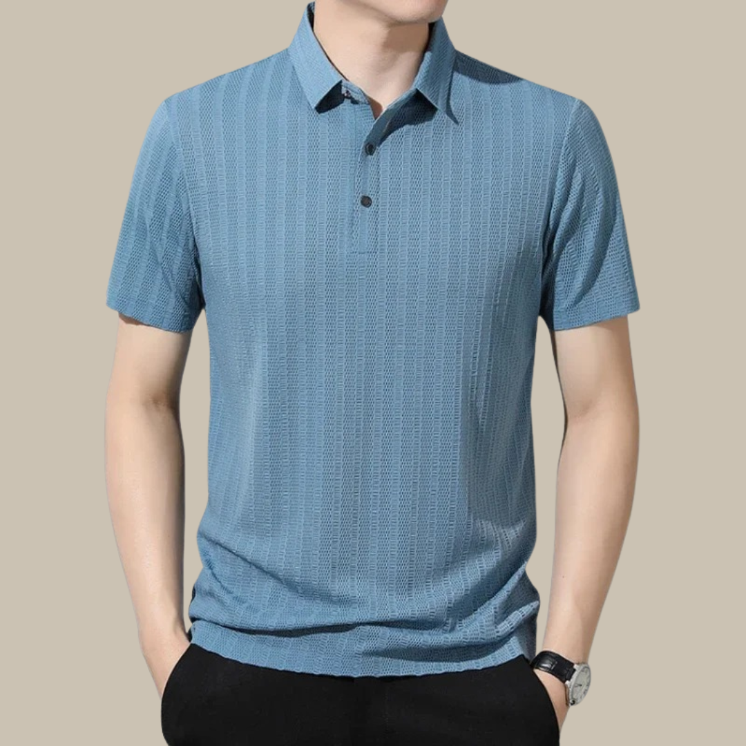 Marco - Polo casual striped for men with short sleeves