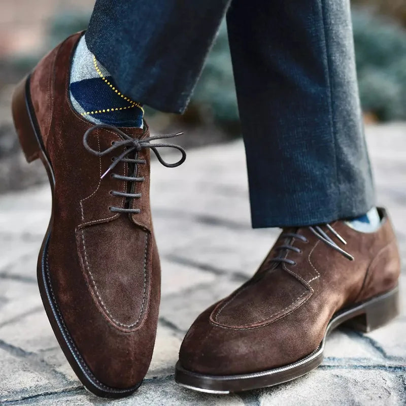 Scarpe Oxford in camoscio Prestige