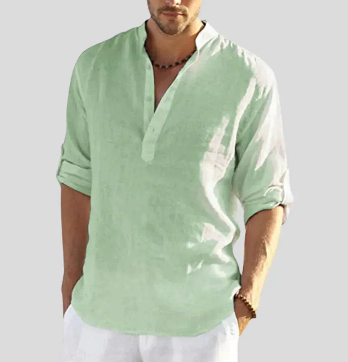 Paolo | Camicia elegante in lino da uomo per un look raffinato