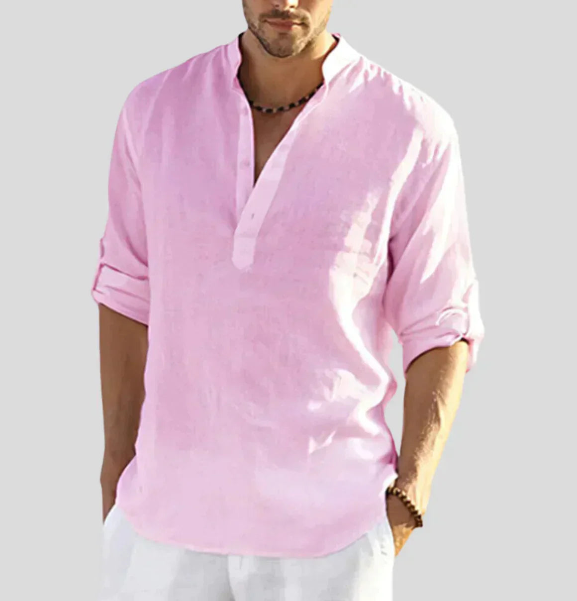 Paolo | Camicia elegante in lino da uomo per un look raffinato