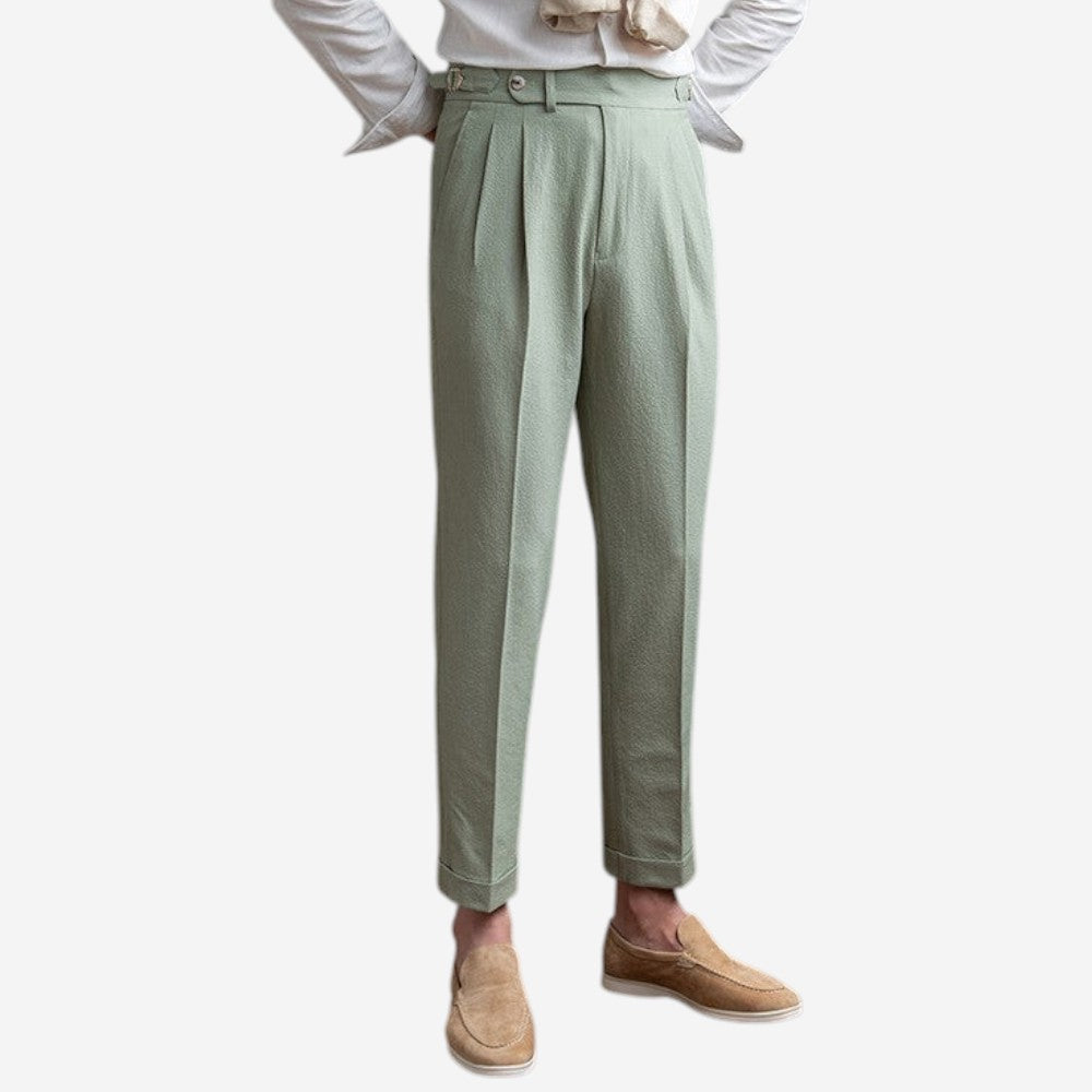 LUXEOUTFIT | Pleated Work Trousers