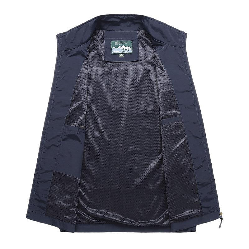 Gilet da uomo leggero, traspirante e ad asciugatura rapida
