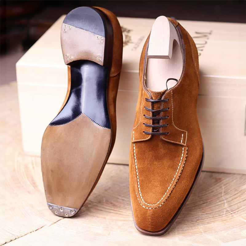 Scarpe Oxford in camoscio Prestige