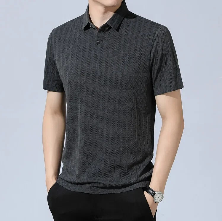 Marco - Polo casual striped for men with short sleeves