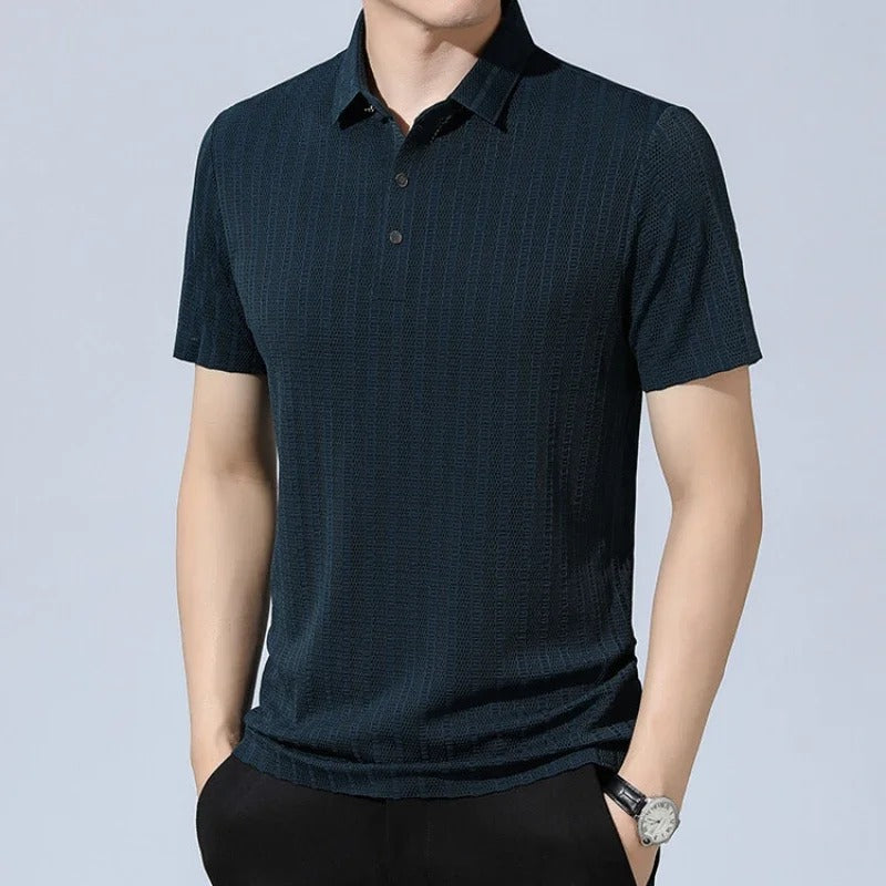 Marco - Polo casual striped for men with short sleeves
