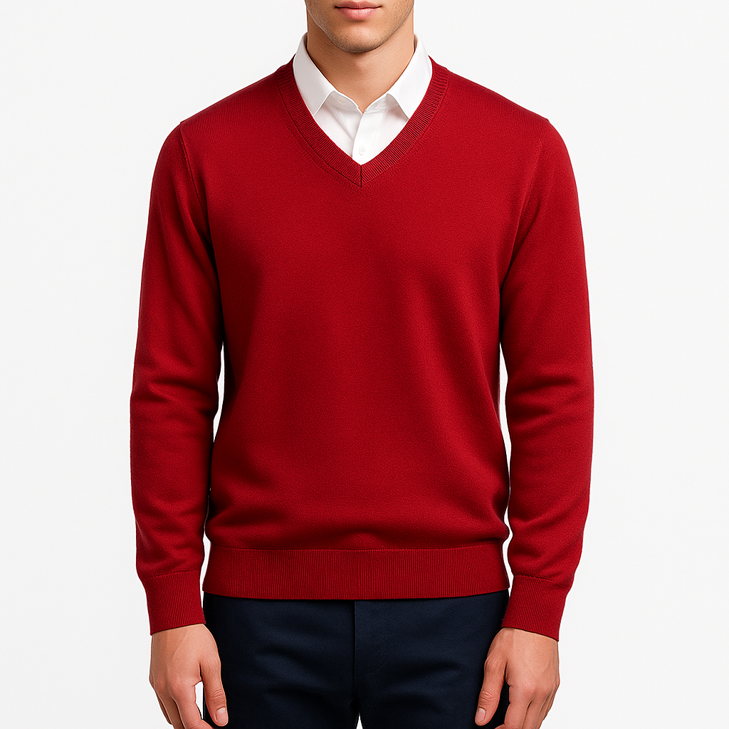 LUXEOUTFIT | Cashmere V-Neck Sweater